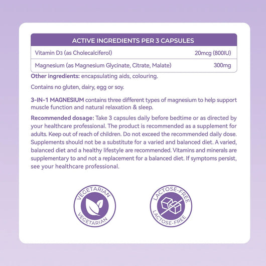 3-in-1 Magnesium – Muscle, Relaxation & Sleep Support - PHORMACORE