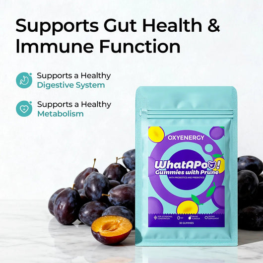 WhatAPoo! Prune Gummies – Digestive & Gut Health Support - PHORMACORE